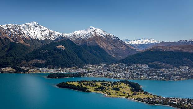 Aerial photo of Queenstown